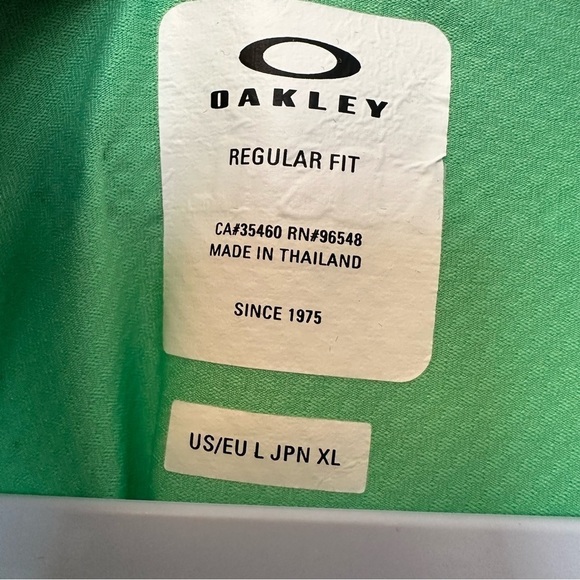 Oakley Men's Color Block Shade Polo Shirt, Trifoil Green XL - Picture 3 of 9